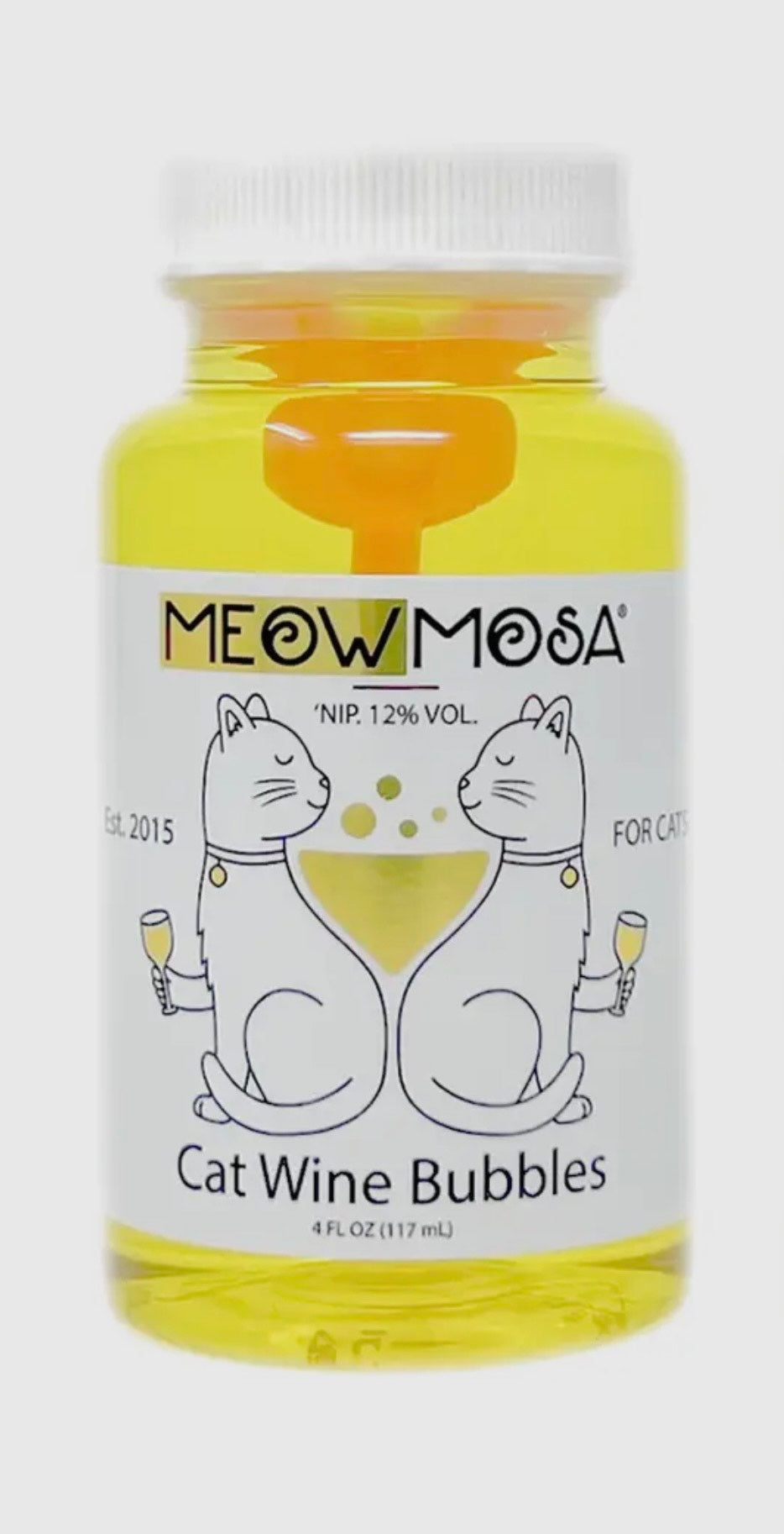 Meowmosa Cat Wine Bubbles mit Bio-Katzenminzenöl