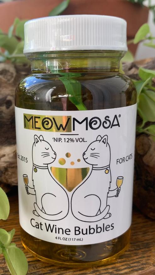 Meowmosa Cat Wine Bubbles mit Bio-Katzenminzenöl