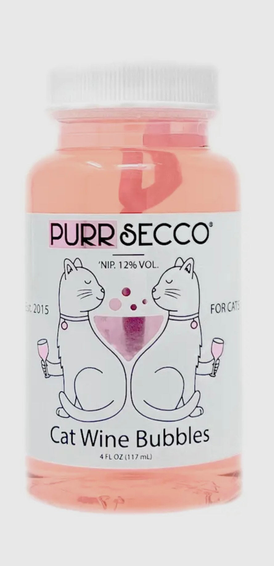 Purrsecco Cat Wine Bubbles mit Bio-Katzenminzenöl