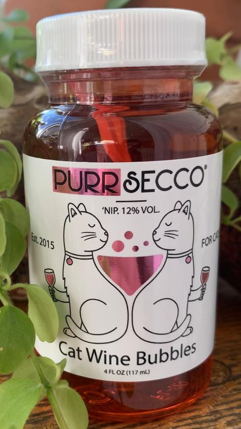 Purrsecco Cat Wine Bubbles mit Bio-Katzenminzenöl