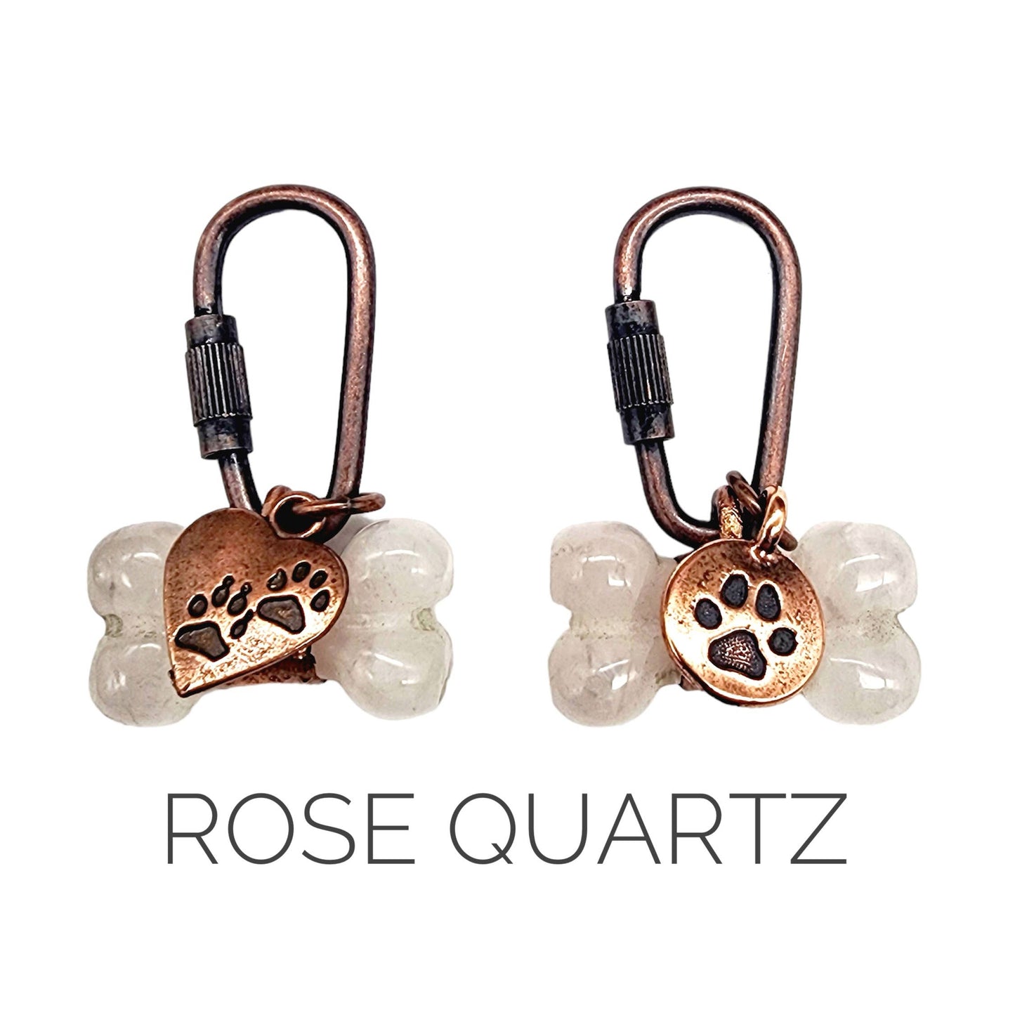 Rosen Quarz Schmuckstein-Anhänger mit Herz