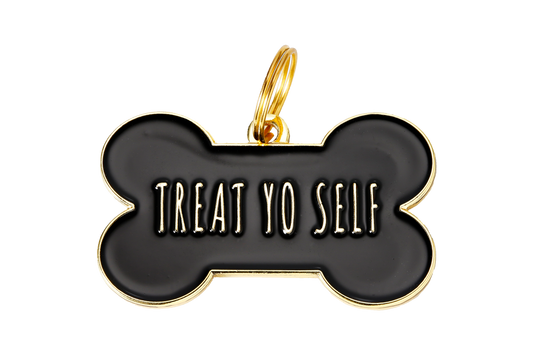 Hundemarke - "Treat yo self"